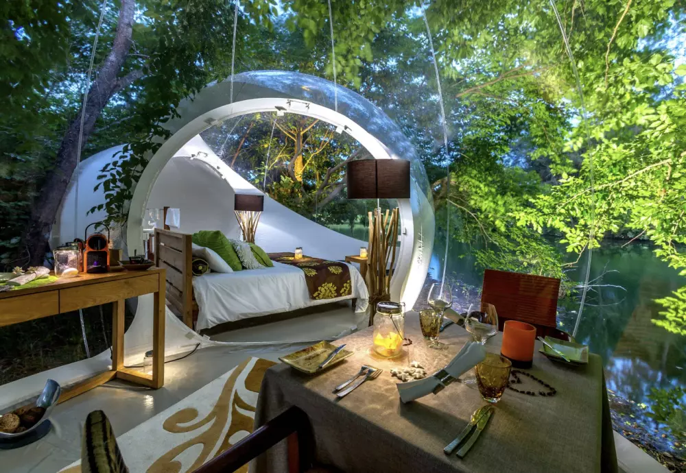 transparent crystal tents inflatable buildings bubble tent